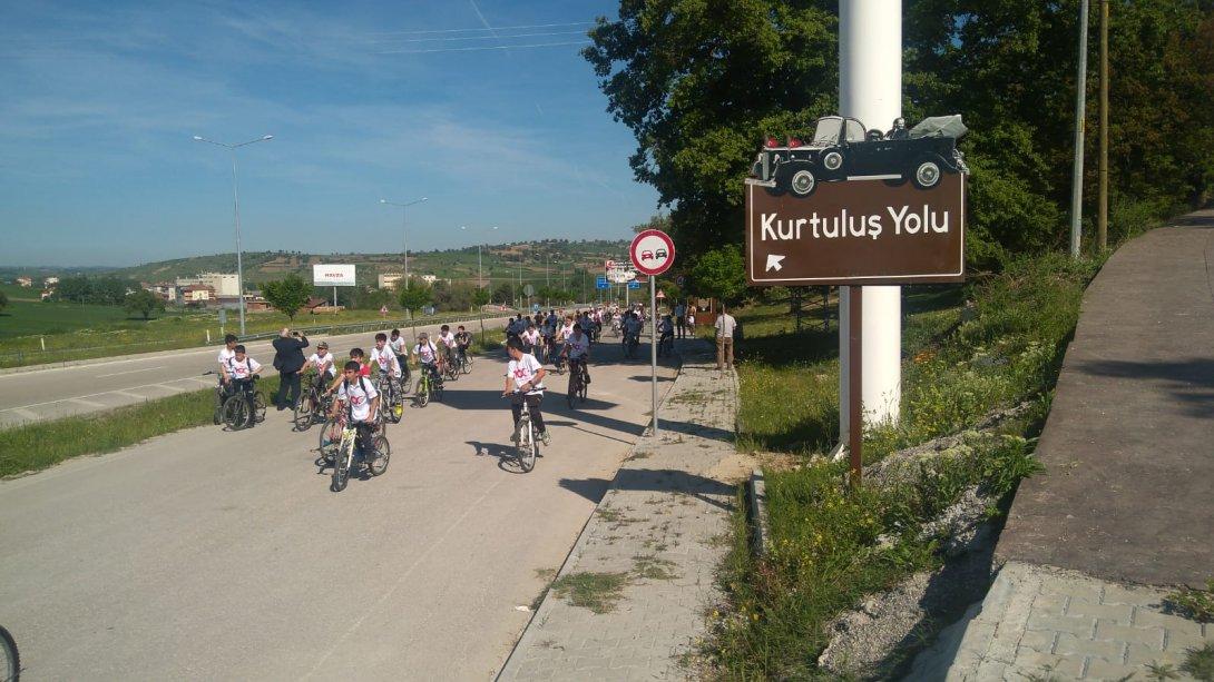 Gazi Mustafa Kemal'in Karargahı Havza'da 100.Yıl Bisiklet Turu Heyecanı