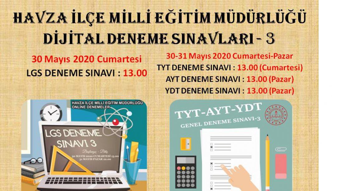 LGS ve TYT-AYT-YDT Dijital Deneme Sınavları Linkleri (30 Mayıs 2020 Cumartesi - 13.00) ile(31 Mayıs 2020 Pazar - 13.00)