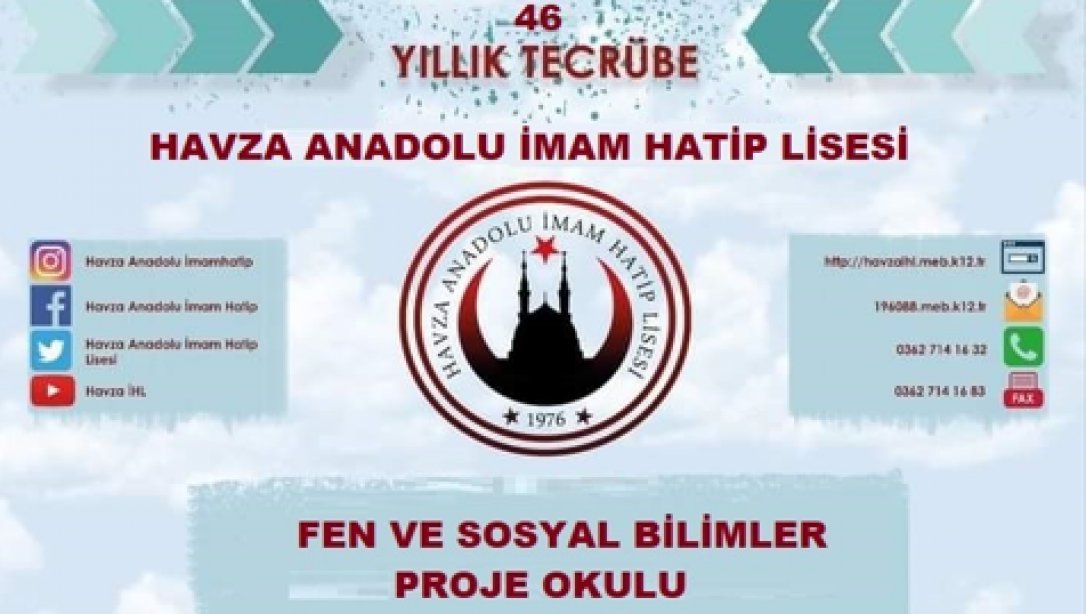 Havza Anadolu İmam Hatip Lisesi, Fen ve Sosyal Bilimler Proje Okulu Kapsamına Alındı