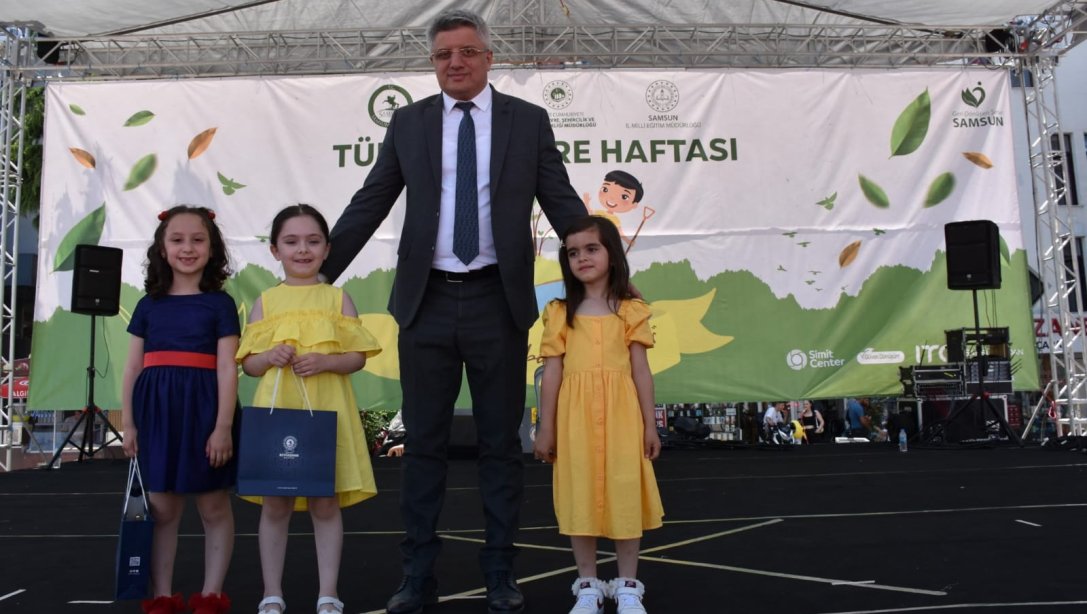 ''Geri Dönüşen Şehir Samsun'' Projesi kapsamında düzenlenen İl Geneli Çevre Haftası Yarışmaları